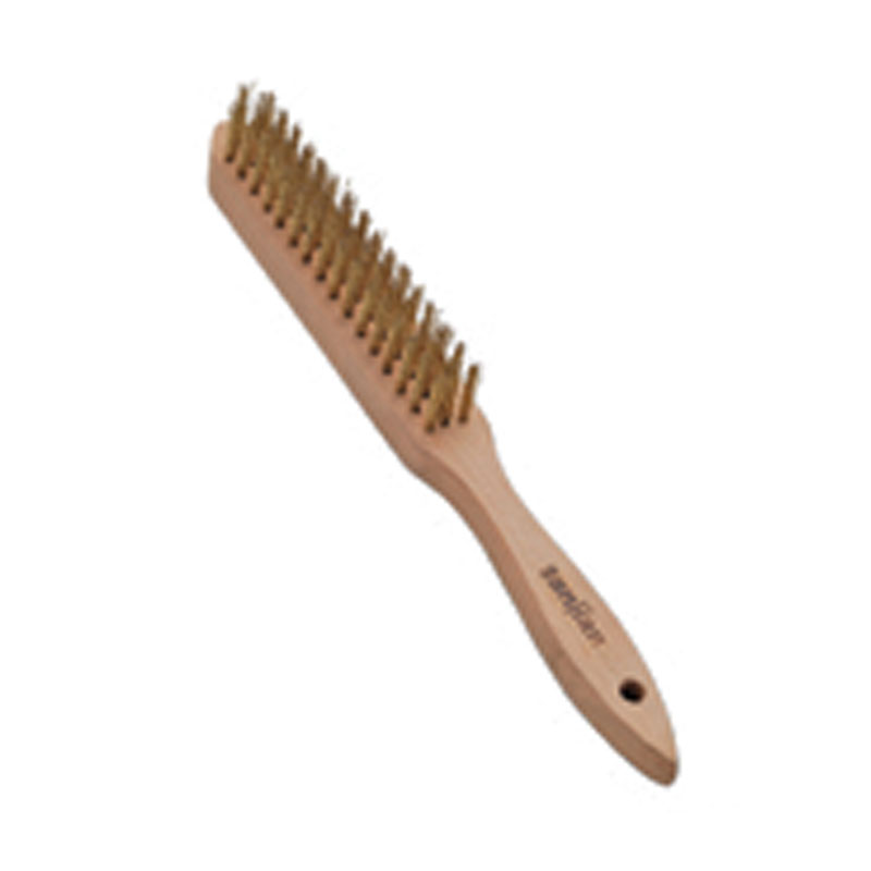 Cepillo de alambre de acero recubierto de latón